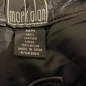 Vintage Leather black pants